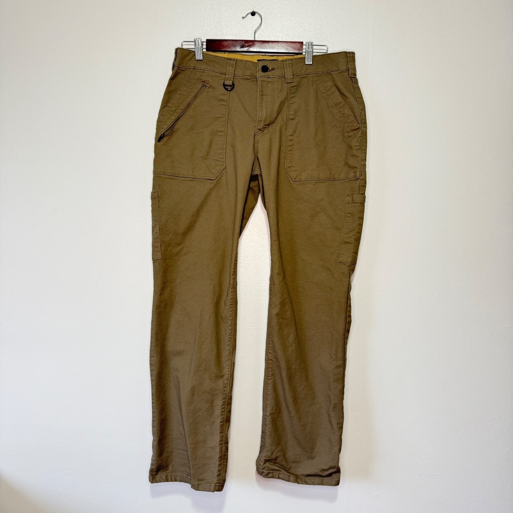 Noble Outfitters Women Olive Green Cargo‎ Pants Size 14 Cotton Blend Utility